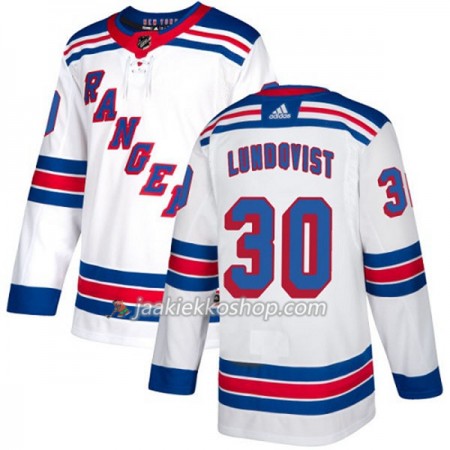 Miehille NHL New York Rangers Pelipaita Henrik Lundqvist 30 Adidas 2017-2018 Valkoinen Authentic